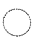 Ada Necklace in 18k Blackened Gold with White Diamonds — Melissa Kaye