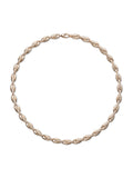 Ada Necklace in 18k Pink Gold with White Diamonds — Melissa Kaye