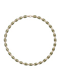 Ada Necklace in 18k Yellow Gold with Army Green Enamel and White Diamonds — Melissa Kaye