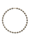 Ada Necklace in 18k Yellow Gold with Black Enamel and White Diamonds — Melissa Kaye