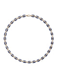 Ada Necklace in 18k Yellow Gold with Navy Enamel and White Diamonds — Melissa Kaye