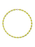 Ada Necklace in 18k Yellow Gold with Neon Yellow Enamel and White Diamonds — Melissa Kaye