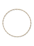 Ada Necklace in 18k Yellow Gold with White Enamel and White Diamonds — Melissa Kaye