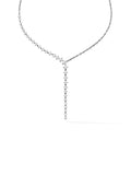 Aria Cascade Necklace in 18k Blackened Gold with White Diamonds — Melissa Kaye