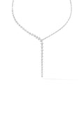 Aria Cascade Necklace in 18k White Gold with White Diamonds — Melissa Kaye