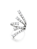 Aria Cascade Ring in 18k Blackened Gold with White Diamonds — Melissa Kaye