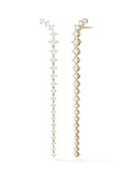 Aria Dagger Earring Long in 18k Yellow Gold with White Diamonds — Melissa Kaye