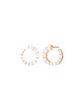 Aria Earwrap in 18k Pink Gold with White Diamonds — Melissa Kaye