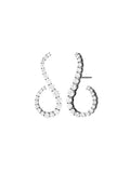 Aria Grace Earring in 18k Blackened Gold with White Diamonds — Melissa Kaye
