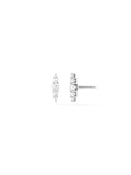Aria Graduated Stud in 18k White Gold with White Diamonds — Melissa Kaye