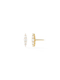 Aria Graduated Stud in 18k Yellow Gold with White Diamonds — Melissa Kaye