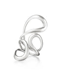 Aria Jane Ring Large in 18k White Gold — Melissa Kaye