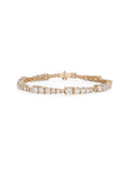 Ashley Bracelet in 18k Pink Gold with White Diamonds — Melissa Kaye