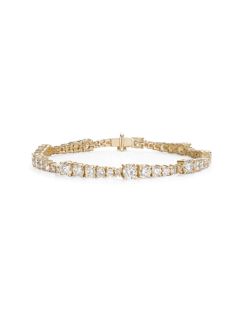 Ashley Bracelet in 18k Yellow Gold with White Diamonds — Melissa Kaye