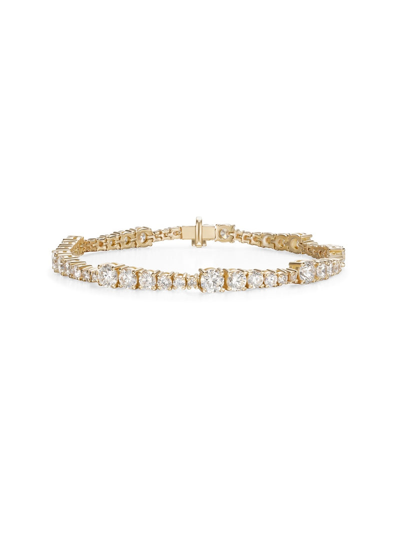 Ashley Bracelet in 18k Yellow Gold with White Diamonds — Melissa Kaye