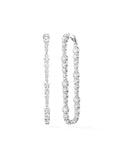 Ashley Hoop in 18k White Gold with White Diamonds — Melissa Kaye