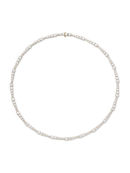 Ashley Necklace in 18k Yellow Gold with White Diamonds — Melissa Kaye