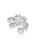 Audrey Coil Ring in 18k White Gold with White Diamonds — Melissa Kaye
