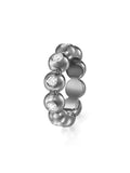 Audrey Eternity Band Large in 18k Blackened Gold with White Diamonds — Melissa Kaye