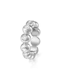 Audrey Eternity Band Large in 18k White Gold with White Diamonds — Melissa Kaye