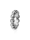 Audrey Eternity Band Medium in 18k Blackened Gold with White Diamonds — Melissa Kaye