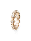 Audrey Eternity Band Medium in 18k Pink Gold with White Diamonds — Melissa Kaye