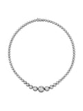 Audrey Graduated Necklace in 18k Blackened Gold with White Diamonds — Melissa Kaye