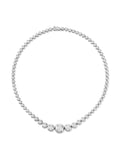 Audrey Graduated Necklace in 18k White Gold with White Diamonds — Melissa Kaye