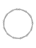 Audrey Graduated Repeating Necklace in 18k Blackened Gold with White Diamonds — Melissa Kaye