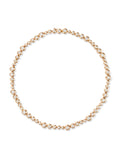 Audrey Graduated Repeating Necklace in 18k Pink Gold with White Diamonds — Melissa Kaye