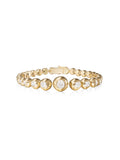 Audrey Graduated Tennis Bracelet in 18k Yellow Gold with White Diamonds — Melissa Kaye