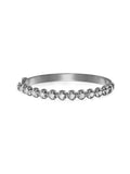 Audrey Hinged Bracelet in 18k Blackened Gold with White Diamonds — Melissa Kaye