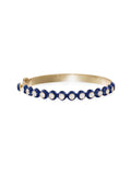 Audrey Hinged Bracelet in 18k Yellow Gold with Navy Enamel and White Diamonds — Melissa Kaye