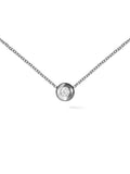 Audrey Pendant Small in 18k Blackened Gold with White Diamonds — Melissa Kaye