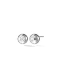 Audrey Stud Large in 18k White Gold with White Diamonds — Melissa Kaye