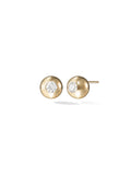 Audrey Stud Large in 18k Yellow Gold with White Diamonds — Melissa Kaye
