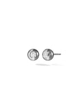 Audrey Stud Medium in 18k Blackened Gold with White Diamonds — Melissa Kaye