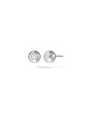 Audrey Stud Medium in 18k White Gold with White Diamonds — Melissa Kaye
