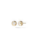 Audrey Stud Medium in 18k Yellow Gold with White Diamonds — Melissa Kaye