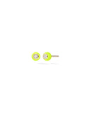 Audrey Stud Small in Neon Yellow Enamel and 18k Yellow Gold with White Diamonds — Melissa Kaye