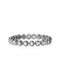 Audrey Tennis Bracelet Large in 18k Blackened Gold with White Diamonds — Melissa Kaye