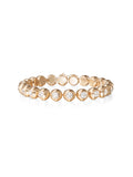 Audrey Tennis Bracelet Large in 18k Pink Gold with White Diamonds — Melissa Kaye