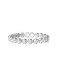 Audrey Tennis Bracelet Large in 18k White Gold with White Diamonds — Melissa Kaye