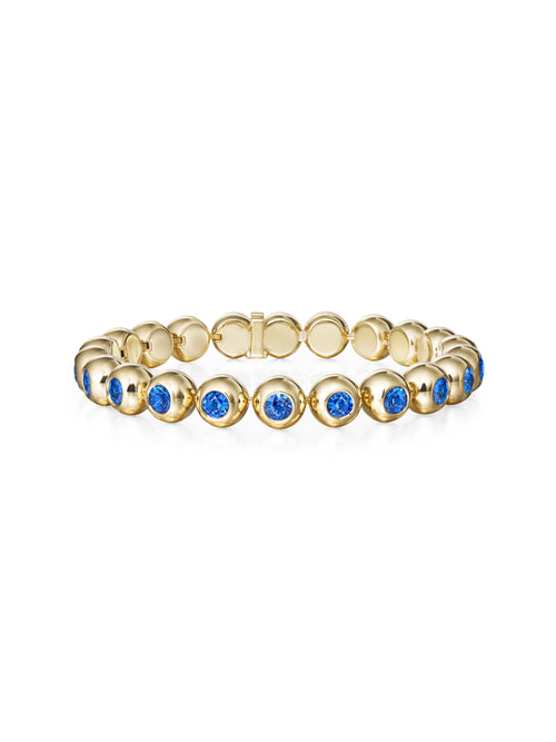 AUDREY TENNIS BRACELET LARGE (Blue Sapphire)