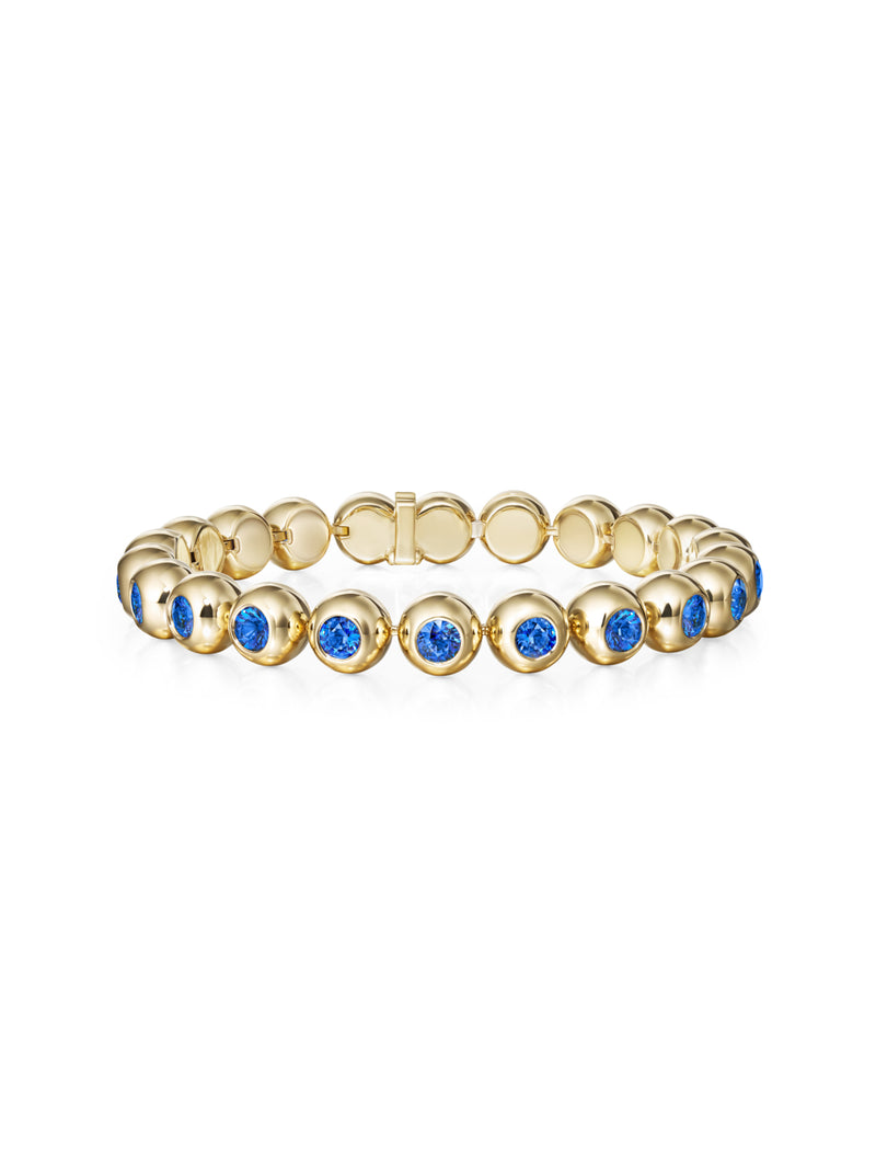 AUDREY TENNIS BRACELET LARGE (Blue Sapphire)
