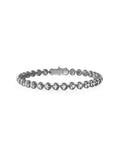Audrey Tennis Bracelet Small in 18k Blackened Gold with White Diamonds — Melissa Kaye