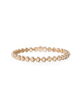 Audrey Tennis Bracelet Small in 18k Pink Gold with White Diamonds — Melissa Kaye