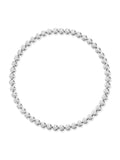 Audrey Tennis Necklace Large in 18k White Gold with White Diamonds — Melissa Kaye