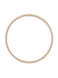 Audrey Tennis Necklace Medium in 18k Pink Gold with White Diamonds — Melissa Kaye