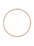 Audrey Tennis Necklace Small in 18k Pink Gold with White Diamonds — Melissa Kaye